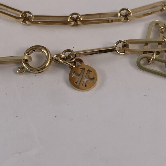 Trades By Haim Shahar Gold plated Link Chain Necklace with Mother of Pearl Spain - Picture 5 of 7